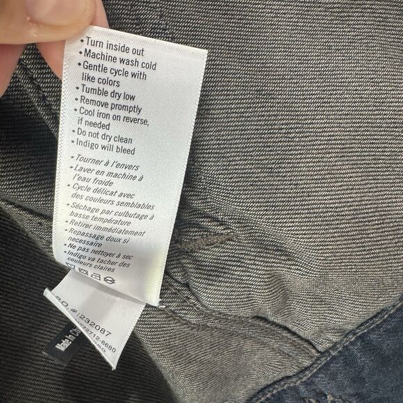 Paige Scout Denim Jacket Men's Large Dark Blue Wash Lightweight Grunge Casual - Picture 7 of 13